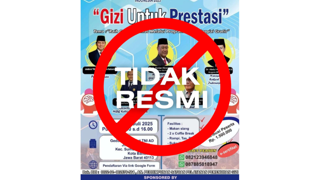 BGN Sumatera Barat Tegaskan Kegiatan Deklarasi dan Seminar PSPPG di Bandung Bukan Kegiatan Resmi